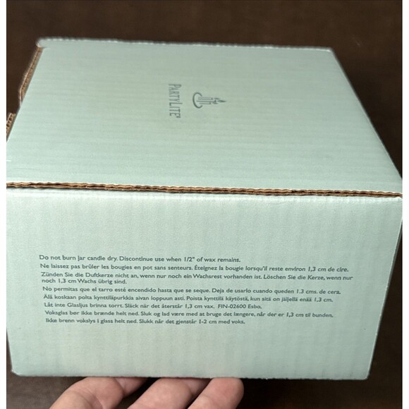 New Vtg Partylite 9.8 oz 3x4.5" 3 Wick Candle Ginger Pumpkin A La Mode w/ Box - Picture 10 of 12